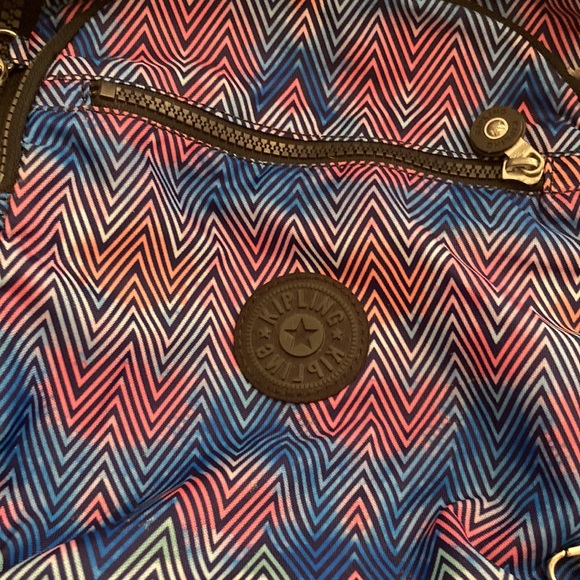 Kipling Ridge medium printed backpack zesty lines - Picture 3 of 14